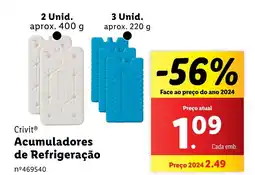 Lidl Crivit Acumuladores de Refrigeração promoção