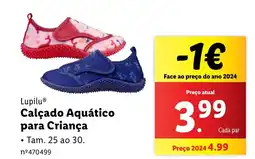 Lidl Lupilu Calçado Aquático para Criança promoção