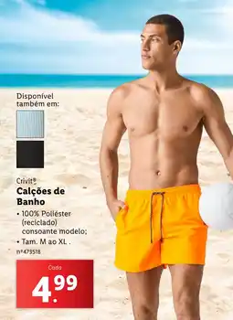 Lidl Crivit Calções de Banho promoção