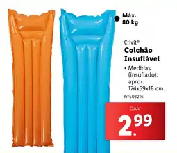 Lidl Crivit Colchão Insuflável promoção