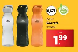 Lidl Crivit Garrafa promoção