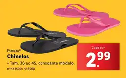 Lidl Esmara Chinelos promoção