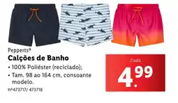 Lidl Pepperts Calções de Banho promoção