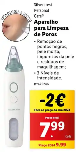 Lidl Silvercrest Personal Care Aparelho para Limpeza de Poros promoção