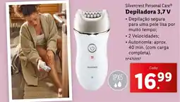 Lidl Silvercrest Personal Care Depiladora 3,7 V promoção