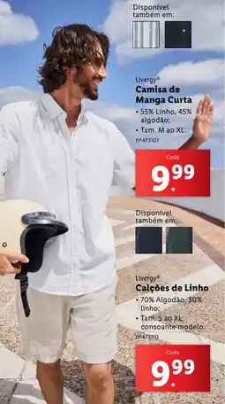 Lidl Livergy Calções de Linho promoção