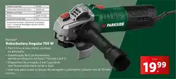 Lidl Parkside Rebarbadora Angular 750 W promoção