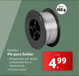 Lidl Parkside Fio para Soldar promoção