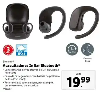Lidl Silvercrest Auscultadores In Ear Bluetooth promoção