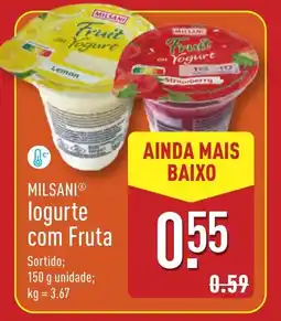 ALDI MILSANI logurte com Fruta promoção