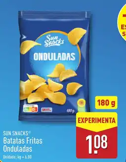 ALDI SUN SNACKS Batatas Fritas Onduladas promoção