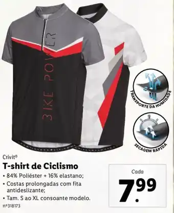 Crivit T-shirt de Ciclismo