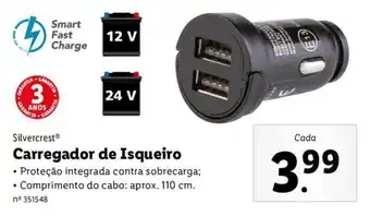 Lidl Silvercrest Carregador de Isqueiro promoção