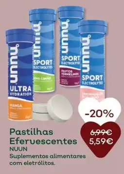Celeiro Pastilhas Efervescentes NUUN promoção