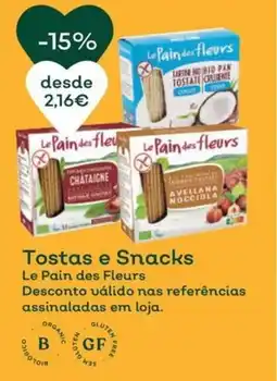 Celeiro Tostas e Snacks Le Pain des Fleurs promoção