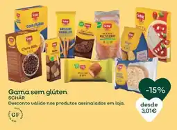 Celeiro Gama sem glúten SCHÄR promoção