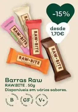 Celeiro Barras Raw RAW.BITE. promoção
