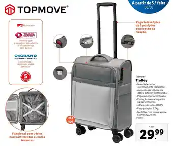 Lidl Topmove Trolley promoção