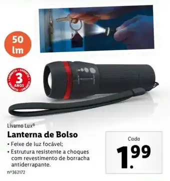 Lidl Livarno Lux Lanterna de Bolso promoção
