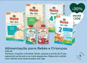 Celeiro Alimentação para Bebés e Crianças HOLLE promoção