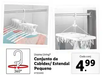 Lidl Livarno Living Conjunto de Cabides/ Estendal Pequeno promoção