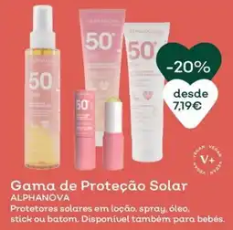 Gama de Proteção Solar ALPHANOVA