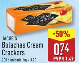 ALDI JACOB'S Bolachas Cream Crackers promoção