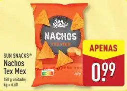 ALDI SUN SNACKS Nachos Tex Mex promoção
