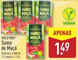 ALDI RIO rio d'oro co SUMO MAÇÃ Sumo de Maçã promoção