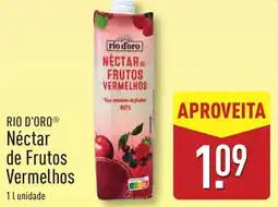 ALDI RIO D'ORO Néctar de Frutos Vermelhos promoção