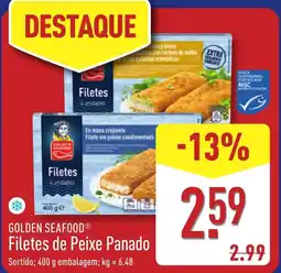 ALDI GOLDEN SEAFOOD Filetes de Peixe Panado promoção