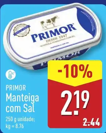 ALDI PRIMOR Manteiga com Sal promoção