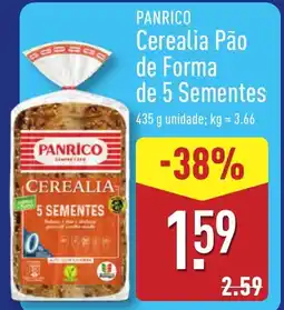 ALDI PANRICO Cerealia Pão de Forma de 5 Sementes promoção