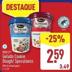 ALDI MUCCI Gelado Cookie Dough/ Speculooss promoção