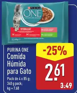 ALDI PURINA ONE Comida Húmida para Gato promoção