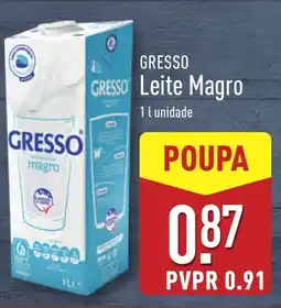 ALDI GRESSO Leite Magro promoção