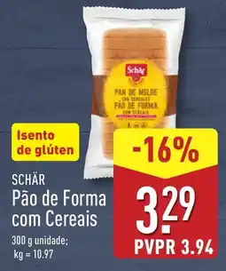 ALDI SCHÄR Pão de Forma com Cereais promoção