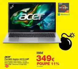 acer Portátil Aspire A315-44P