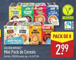 ALDI GOLDEN BRIDGE Mini Pack de Cereais promoção