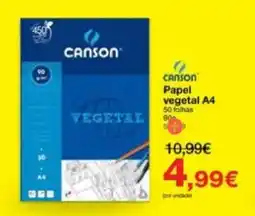 Canson Papel vegetal A4