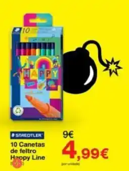 STAEDTLER 10 Canetas de feltro Happy Line