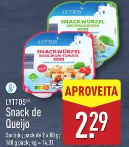 ALDI LYTTOS Snack de Queijo promoção