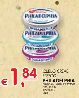 Queijo creme fresco philadelphia