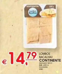 Meu Super Lombos bacalhau continente salgado seco promoção