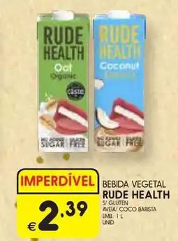 Bebida vegetal rude health