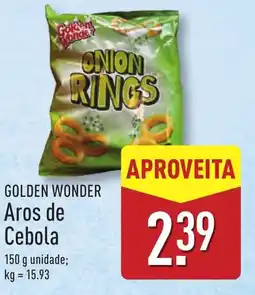 ALDI GOLDEN WONDER Aros de Cebola promoção