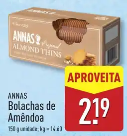 ANNAS Bolachas de Amêndoa