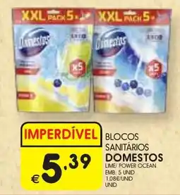 Meu Super Blocos sanitários domestos promoção