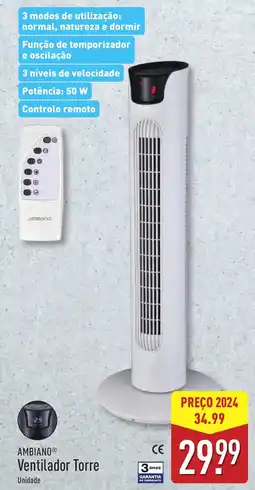 AMBIANO Ventilador Torre
