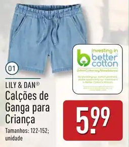 LILY & DAN Calções de Ganga para Criança